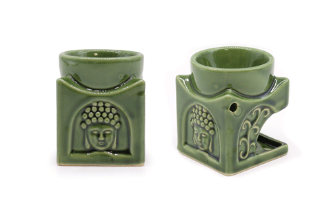 Aromlampiņa Buddha, zaļa