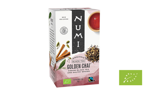 Golden Chai Numi tēja BIO, 18 pac.
