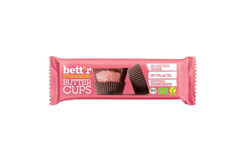 Šokolādes groziņš ar zemeņu pildījumu BIO, 39g