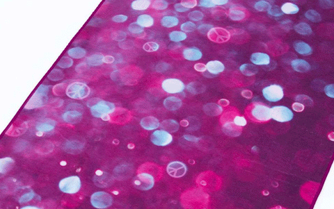 Mikrošķiedras jogas paklājs-dvielis Pilieni