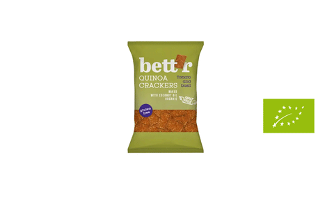 Kvinojas krekeri ar baziliku un tomātiem BIO, 100g