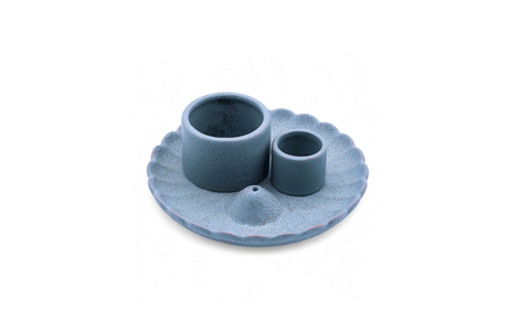 Turētājs smaržkociņiem, palo santo un buntītēm, pelēks