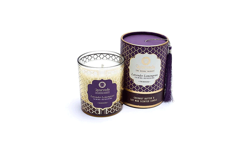 Svece Tridošai, lavanda un citronzāle, 55h