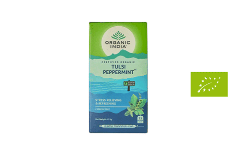 Tulsi Peppermint BIO tēja, (O.I.), (25 tējas paciņas)