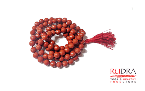 Sarkanā Hakik (agate, ahāts) mala