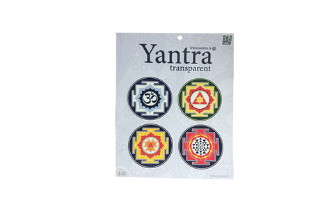 Jantru uzlīmes, divpusējas, (4 yantra stickers)